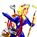 EGA rendering of the cover for Dolly Parton - 9 to 5