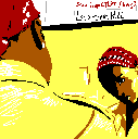 EGA rendering of the cover for Lauryn Hill - Doo Wop (That Thing)
