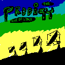 EGA rendering of the cover for The Prodigy - Out Of Space