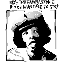 EGA rendering of the cover for Sly And The Family Stone - If You Want Me To Stay