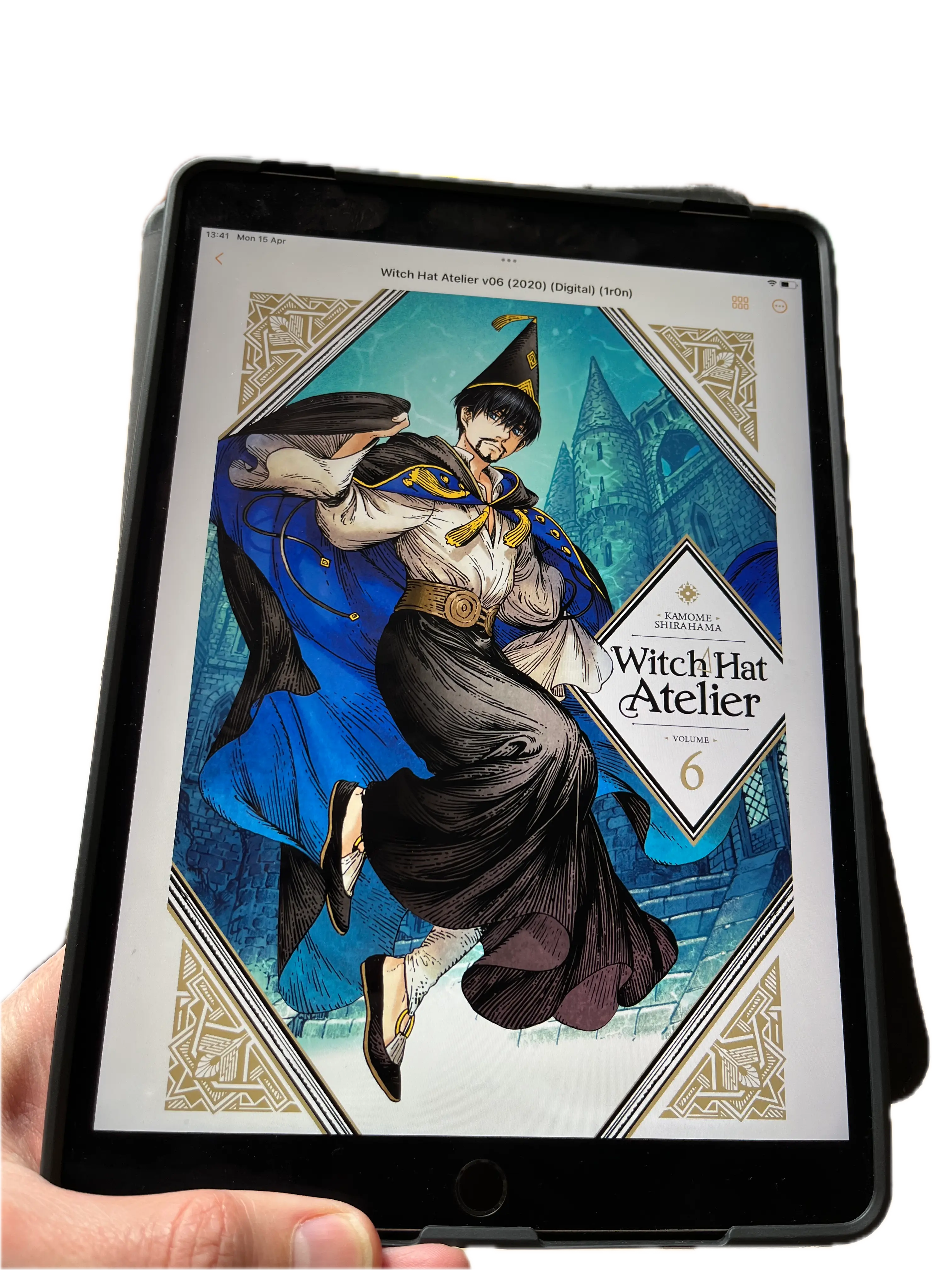 A hand holding a book, Witch Hat Atelier 6